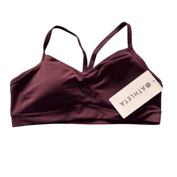Athleta Vital Bra A-C NWT MEDIUM Spiced Cabernet - Picture 6 of 7